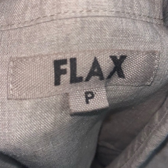 FLAX Sleeveless Button-Up Linen Tunic Top - Picture 2 of 3